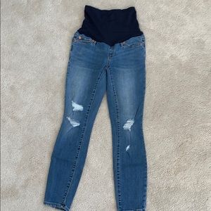 Gap maternity jeans high rise